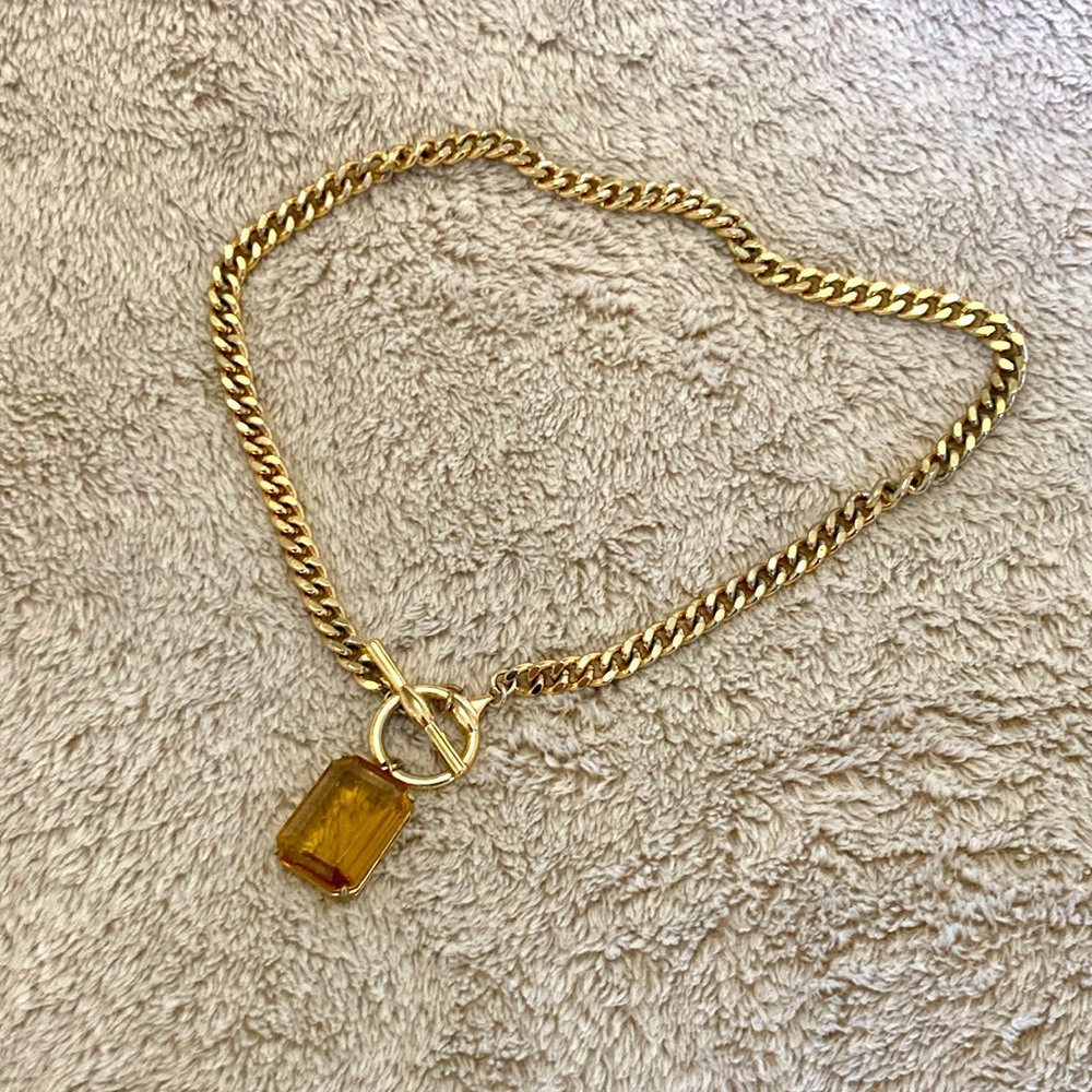 Large gemstone necklace